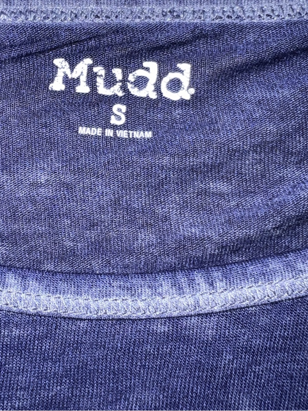 💥 Mudd Blue Long Sleeve Top Tee Shirt Blouse Med - Picture 2 of 5